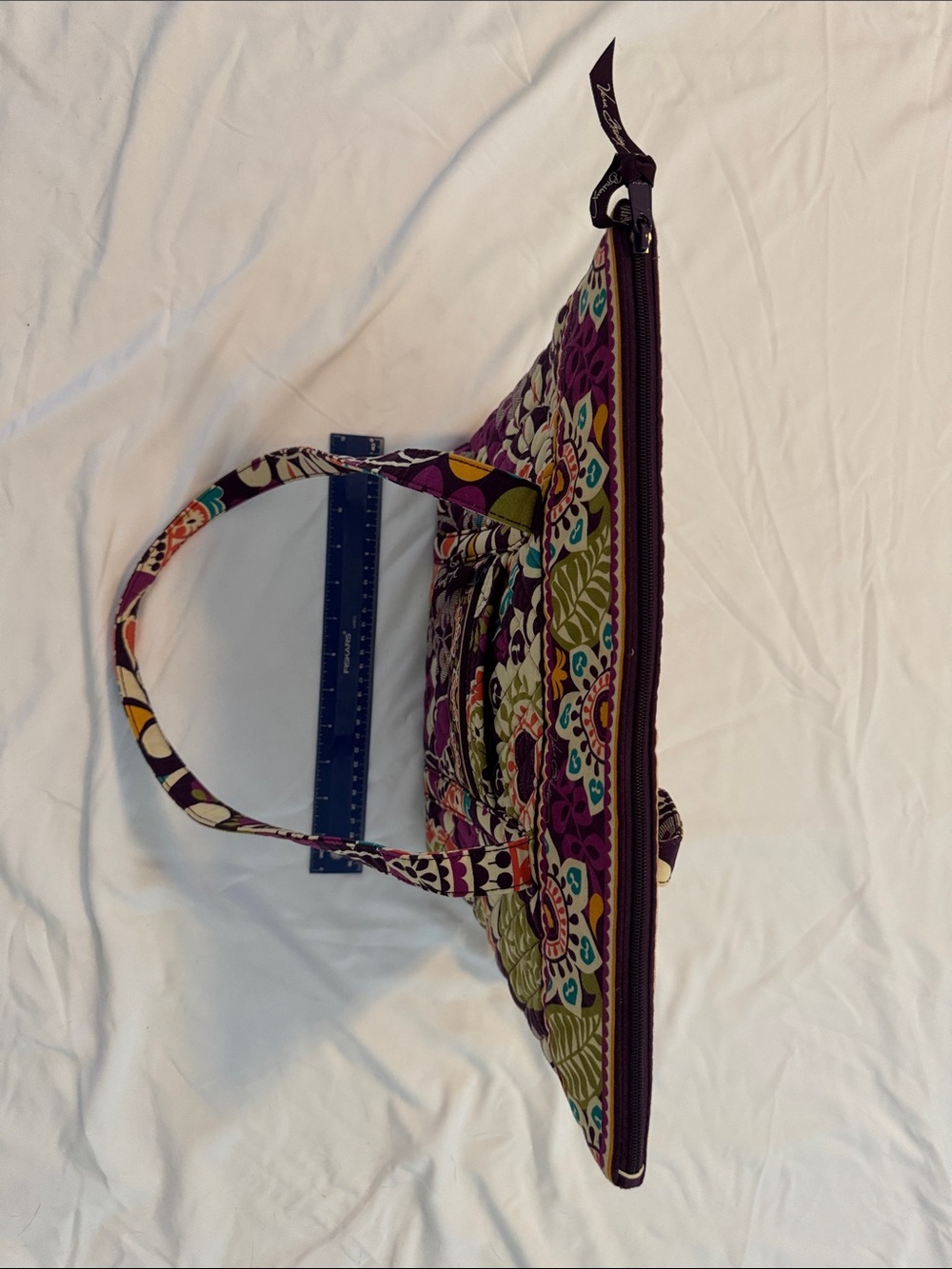Vera Bradley Purple Multi Quilted Floral Tote - Picture 9 of 11